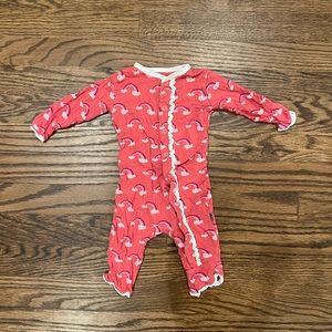 Kickee Pants Coverall with Ruffled Snap Closure